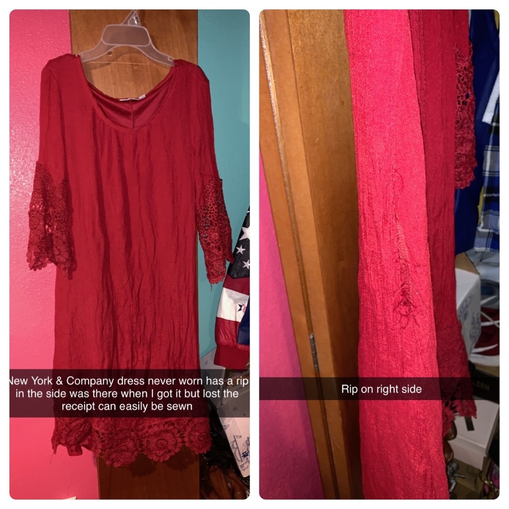 New York and Company dress with quarter sleeves